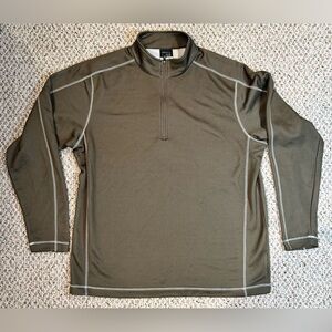 Nike Golf men’s XXL quarter zip Therma Fit pullover Tan olive color
